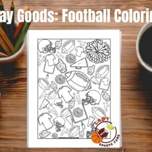 Football Coloring Page β Game Day Goods by LadySportsFans