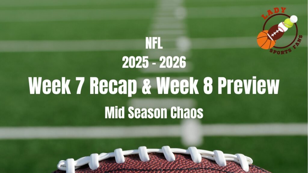 NFL Week 8 Recap & Preview 🏈 Cue the Eye Rolls and Replays 🙄 Chiefs keep winning, Lions keep roaring, and Evie has thoughts on the league we love (and love to hate).