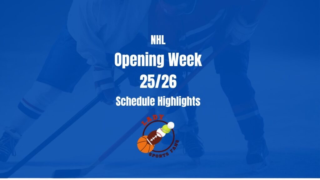 NHL Opening Week: Schedule Highlights 2025/2026