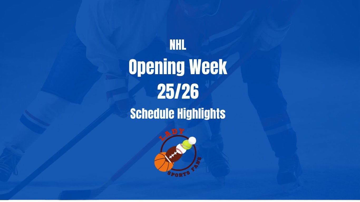 NHL Opening Week: Schedule Highlights (Oct 7–12, 2025)